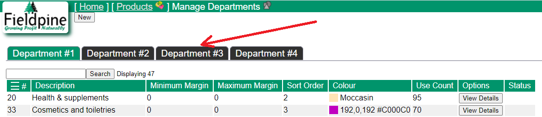 Manage Screen Change