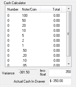 Cash Calculator